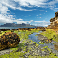 Buy canvas prints of Summers Day on Isle of Eigg Small Isles Scotland by Barbara Jones