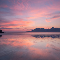 Buy canvas prints of Laig Beach Sunset Isle of Eigg  Scotland by Barbara Jones
