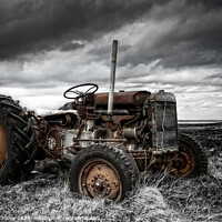 Buy canvas prints of  Tractor TEF-20 North Uist Western Isles Scotland. by Barbara Jones