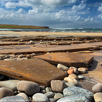 Buy canvas prints of Skaill Beach Orkney Isles Scotland by Barbara Jones