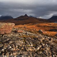 Buy canvas prints of The Inverpolly Hills from Aird of Coigach  by Barbara Jones