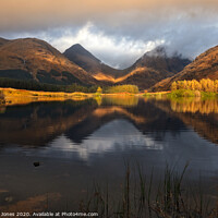 Buy canvas prints of Glen Etive Loch Nam Urr in Autumn Scotland by Barbara Jones