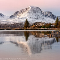Buy canvas prints of Applecross Hills Winter Sunset  Scotland by Barbara Jones