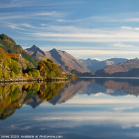 Buy canvas prints of Five Sisters of Kintail Autumn Loch Duich Scotland by Barbara Jones
