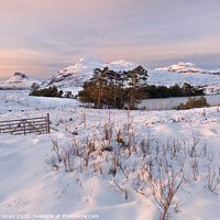 Buy canvas prints of Assynt, Winter Sunset, Inverpolly Scotland by Barbara Jones