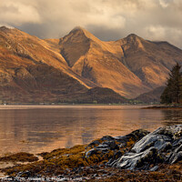 Buy canvas prints of Five Sisters of Kintail Loch Duich Scotland by Barbara Jones