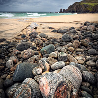 Buy canvas prints of Traigh Dhail Mhor  Isle of Lewis Scotland. by Barbara Jones