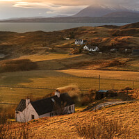 Buy canvas prints of Cuillin Sunset Tarskavaig Skye Scotland. by Barbara Jones
