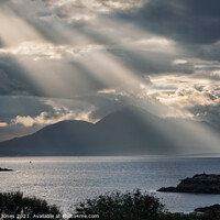 Buy canvas prints of Isle of Skye Sunbeams Loch Alsh Scotland by Barbara Jones