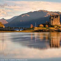 Buy canvas prints of Loch Duich Eilean Donan Castle Reflection Scotland by Barbara Jones