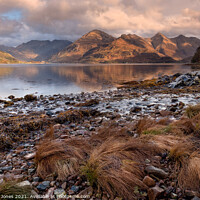 Buy canvas prints of Five Sisters of Kintail Loch Duich Scotland by Barbara Jones
