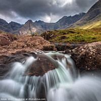 Buy canvas prints of Fairy Pools Cascade Isle of Skye Scotland by Barbara Jones