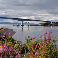 Buy canvas prints of Skye Bridge in Summer from Kyleakin Scotland by Barbara Jones