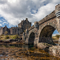 Buy canvas prints of Eilean Donan Castle and Bridge Loch Duich   by Barbara Jones