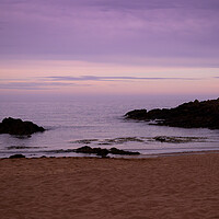 Buy canvas prints of Coldingham Bay Sunset by Emma Dickson