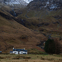 Buy canvas prints of Achnambeithach Cottage  by Emma Dickson