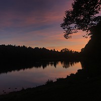 Buy canvas prints of Sunset at Callendar Park by Emma Dickson