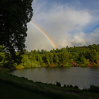 Buy canvas prints of Rainbow Over Callendar Park by Emma Dickson
