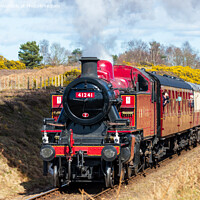 Buy canvas prints of Steam train 41241 on the North Norfolk Poppy Line by Richard O'Donoghue