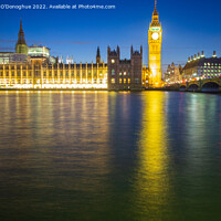 Buy canvas prints of Big Ben and the Houses of Parliament at dusk by Richard O'Donoghue