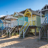 Buy canvas prints of Wells next the Sea Colourful beach huts by Richard O'Donoghue