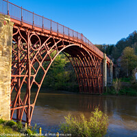 Buy canvas prints of Side view of the Iron Bridge in Ironbridge, Shropshire, UK by Richard O'Donoghue