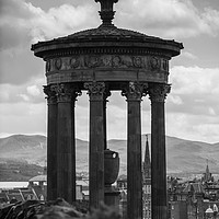 Buy canvas prints of The Dugald Stewart monument by Steven Lennie
