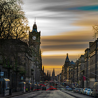 Buy canvas prints of Edinburgh Sunset by Steven Lennie
