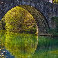 Buy canvas prints of Medieval Bridge in Balmaseda by Steven Lennie
