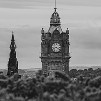 Buy canvas prints of The Balmoral clock tower  by Steven Lennie