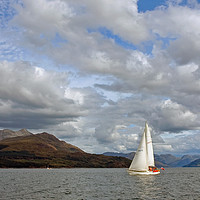 Buy canvas prints of Beinn Sgritheall and Loch Nevis by Adrian Snowball