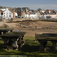 Buy canvas prints of Table Tombs in Anstruther Easter Church by Adrian Snowball