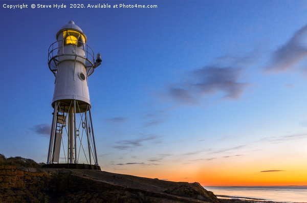 Black Nore Lighthouse, Portishead, Somerset, UK Picture Board by Steve Hyde