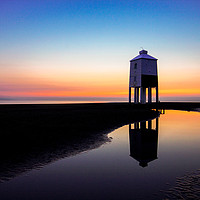 Buy canvas prints of Burnham Lighthouse at sunset by Steve Hyde