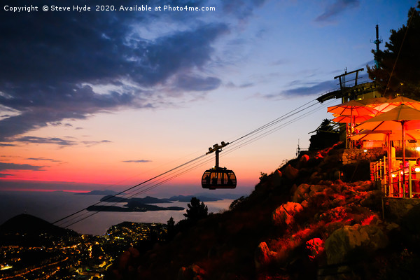 Dubrovnik Cable Car Picture Board by Steve Hyde