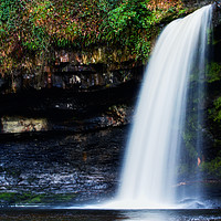 Buy canvas prints of Sgwd Gwladus waterfall or Lady Falls in the Brecon by Steve Hyde
