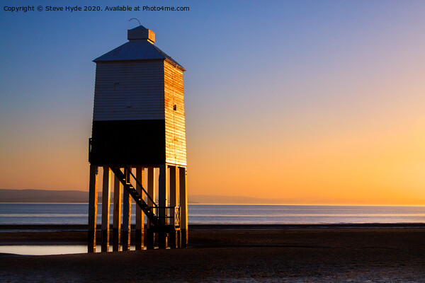 The wooden lighthouse at Burnham on Sea, Somerset Picture Board by Steve Hyde