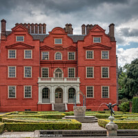 Buy canvas prints of Kew Palace and Knot gardens by Viv Thompson