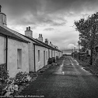 Buy canvas prints of The Slate Miner's Cottages by Viv Thompson