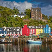 Buy canvas prints of Tobermory Harbour by Viv Thompson