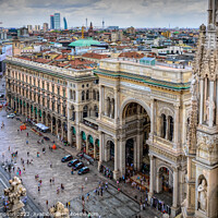 Buy canvas prints of Milan from the Duomo by Viv Thompson