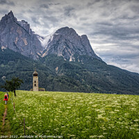 Buy canvas prints of Walking in South Tyrol by Viv Thompson