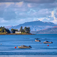 Buy canvas prints of Tranquil Waters of Salen Bay by Viv Thompson