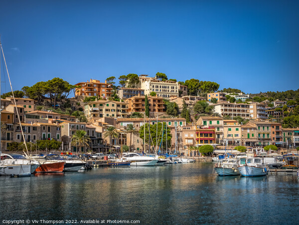 Sóller Harbour Picture Board by Viv Thompson
