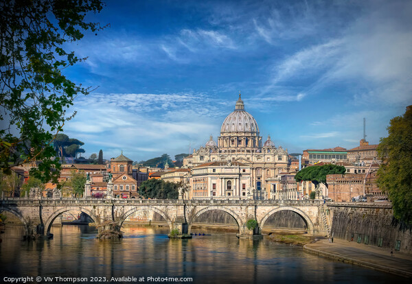 St Peter's Basilica - Rome Picture Board by Viv Thompson