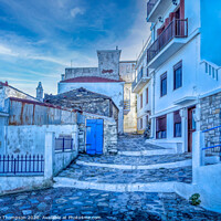 Buy canvas prints of Skopelos Blue by Viv Thompson