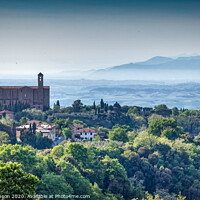 Buy canvas prints of The View from Cortona by Viv Thompson