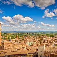 Buy canvas prints of Siena and Beyond by Viv Thompson