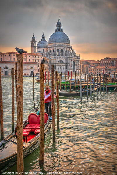 An Afternoon on the Grand Canal Picture Board by Viv Thompson