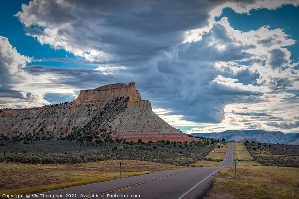 Thundercloud over Capitol Reef Picture Board by Viv Thompson